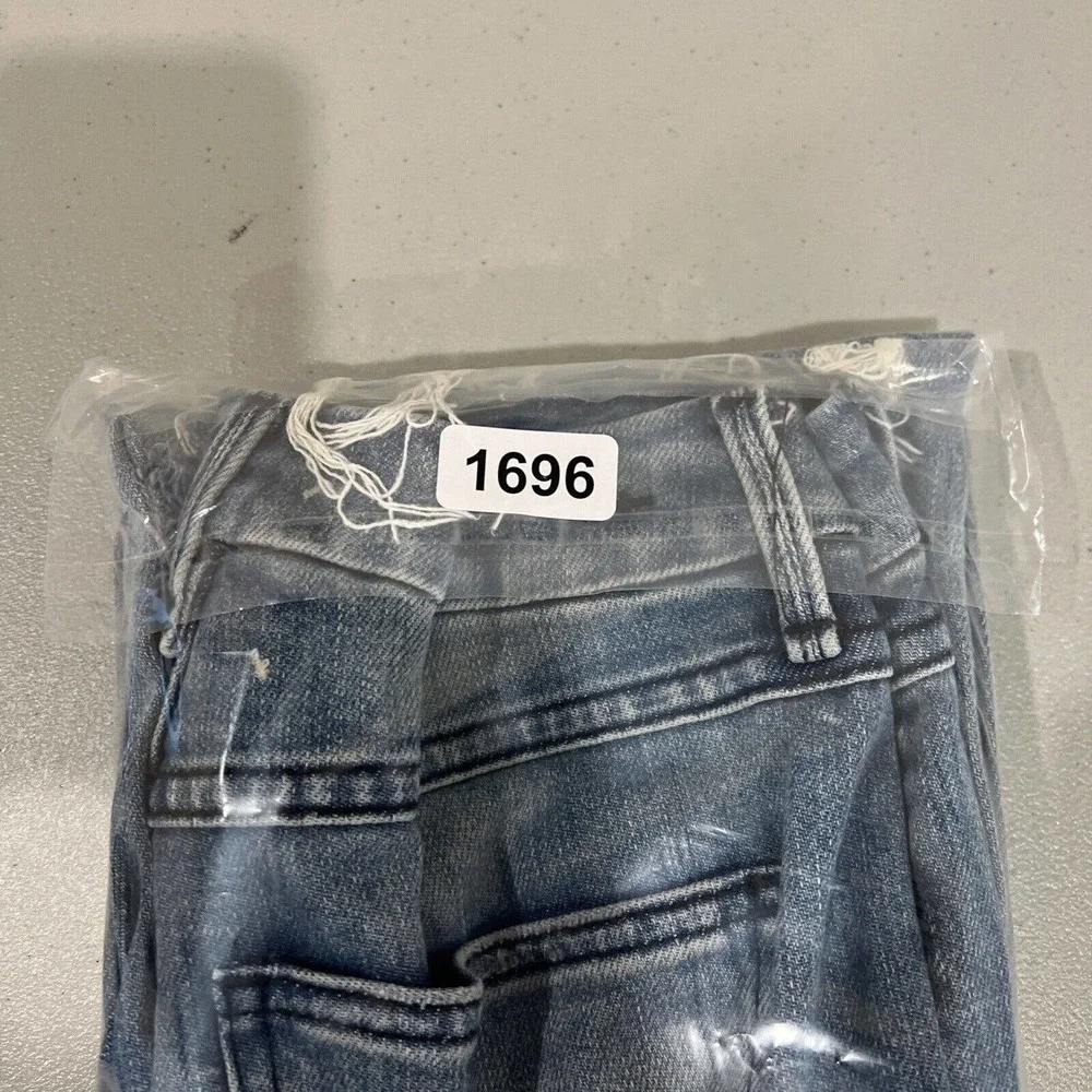 Habitual Jeans Women 26‎ Light Wash Distressed Pace Denim Straight Leg
